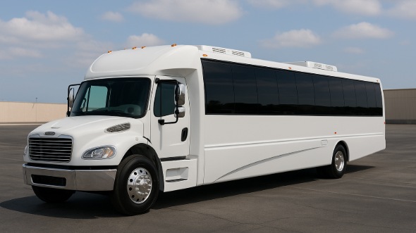 Exterior of Charter Bus Company Gary's 20 Passenger Party Bus in Gary