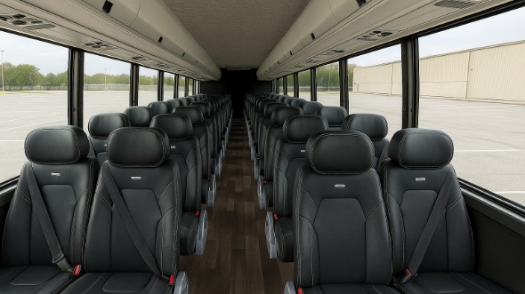 Interior of Charter Bus Company South Bend's 28 Passenger Minibus in South Bend