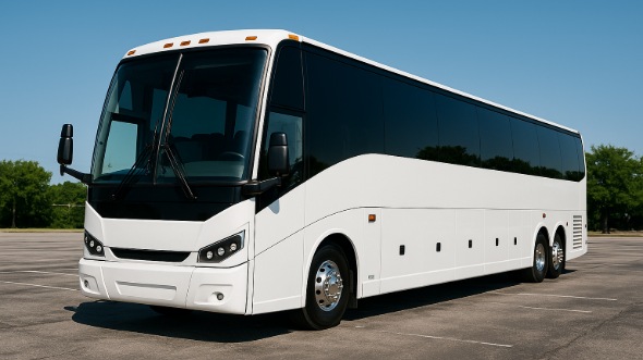 Exterior of Charter Bus Company Elkhart's 40 Passenger Party Bus in Elkhart