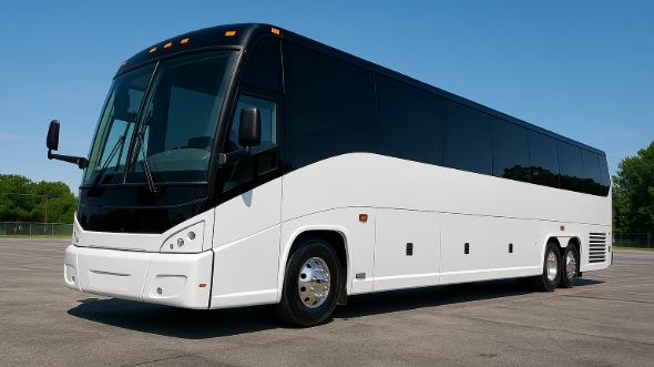 Exterior of Charter Bus Company Mishawaka's 40 Passenger Party Bus in Mishawaka