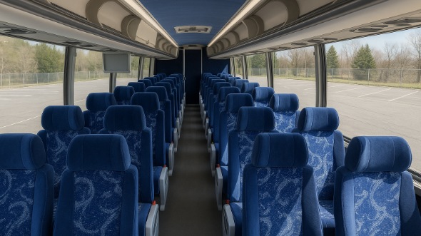 Interior of Charter Bus Company South Bend's 45 Passenger Charter Bus in South Bend
