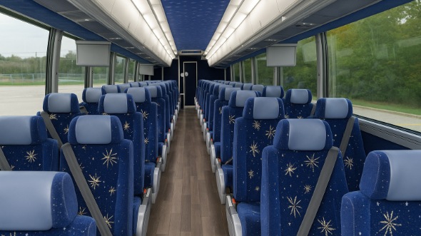 Interior of Charter Bus Company South Bend's 46 Passenger Charter Bus in South Bend