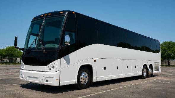 Exterior of Charter Bus Company South Bend's 48 Passenger Charter Bus in South Bend