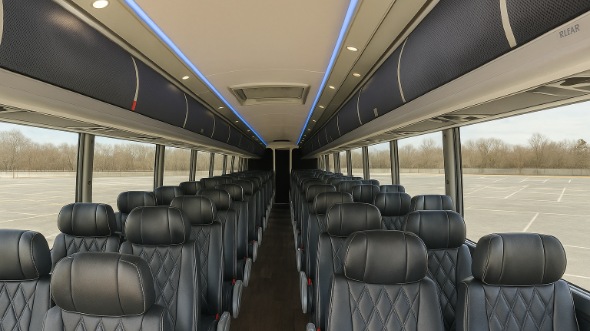 Interior of Charter Bus Company South Bend's 51 Passenger Charter Bus in South Bend