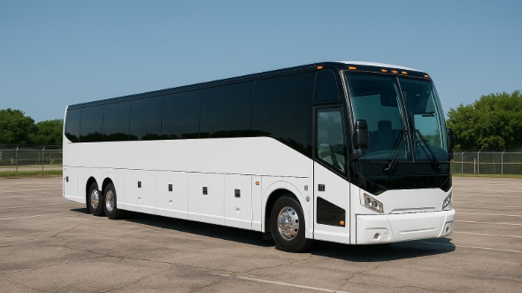 Exterior of Charter Bus Company South Bend's 54 Passenger Charter Bus in South Bend