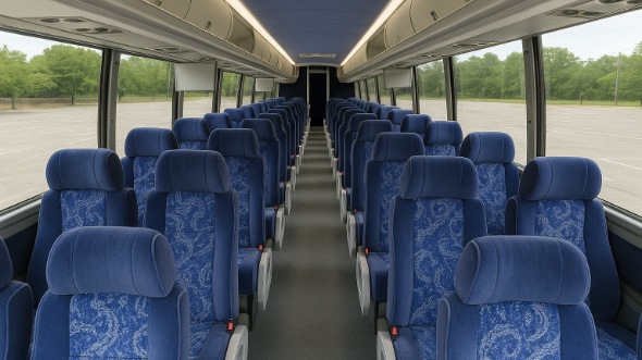 Interior of Charter Bus Company South Bend's 55 Passenger Charter Bus in South Bend