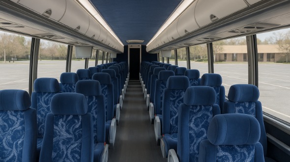 Interior of Charter Bus Company South Bend's 56 Passenger Charter Bus in South Bend