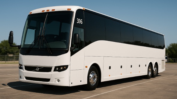Exterior of Charter Bus Company South Bend's ADA Charter Bus in South Bend